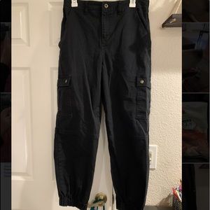 Black Trendy Cargo Pants